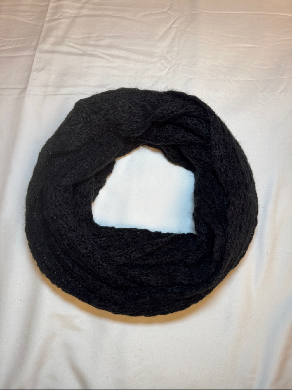 Cotton On Black Knit Infinity Scarf